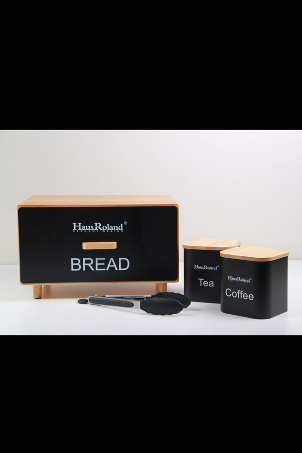 علبة خبز عياشة مع برطمانات تخزين - 7