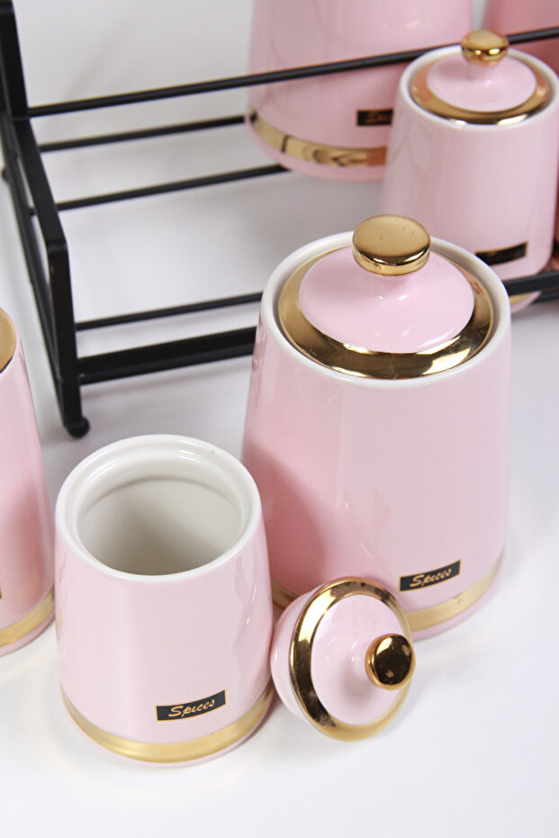 طقم برطمانات علب بهارات وتوابل - 7