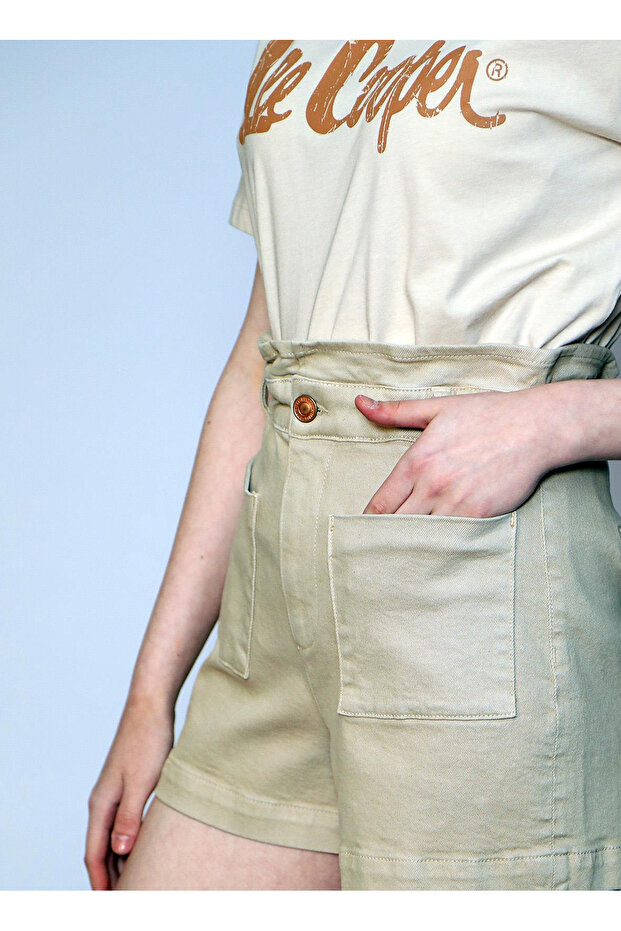Basic Bej Kadın Şort 242 LCF 221003 LİLYAS BEJ - 3