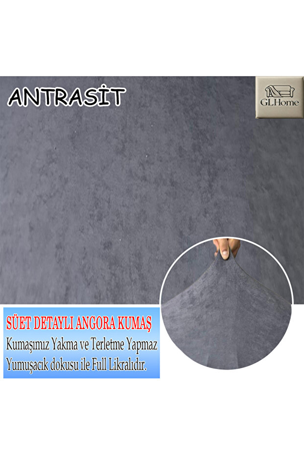 SÜET ŞÖNİL KUMAŞ TEKLİ KOMPLE GİYDİRME TEKLİ & BERJER , BOHEM, PORTO, vb MODEL KOLTUK KILIFI - 5