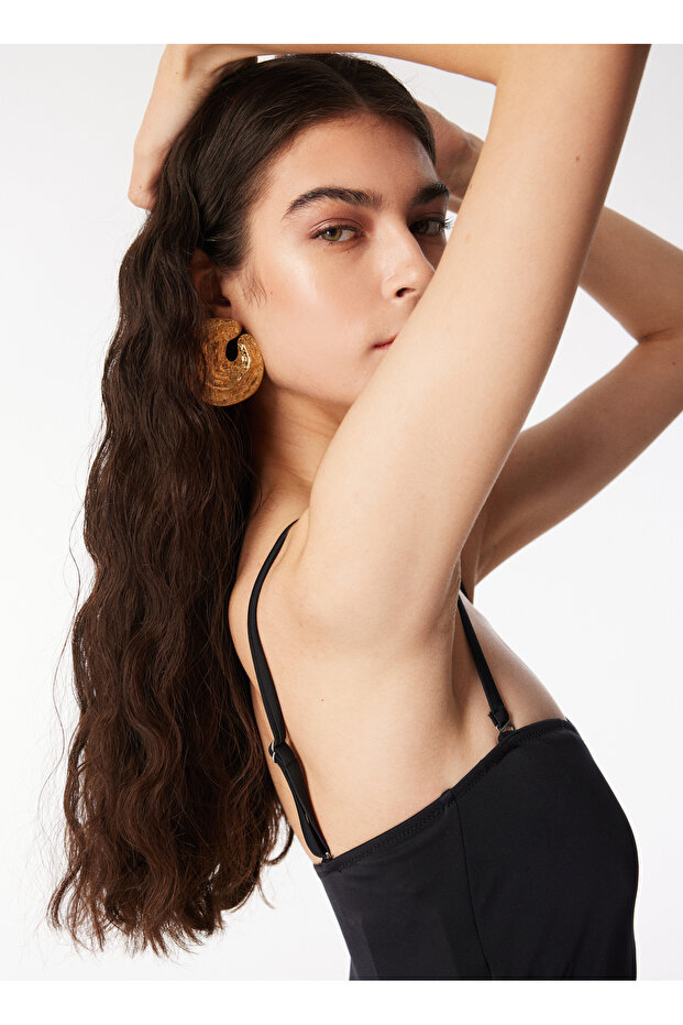 Siyah Kadın Mayo 24-DRAPES - 1