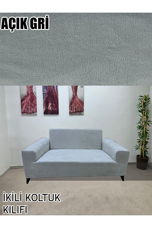 BABY FACE KUMAŞ ÇİFT KİŞİLİK KOMPLE GİYDİRME 2'Lİ KANEPE, BOHEM,PORTO, vb MODEL KOLTUK KILIFI - 6