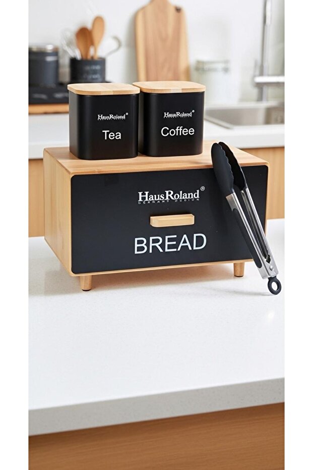 علبة خبز عياشة مع برطمانات تخزين - 2