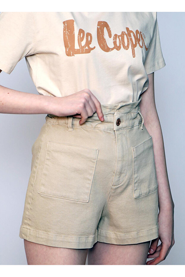 Basic Bej Kadın Şort 242 LCF 221003 LİLYAS BEJ - 2