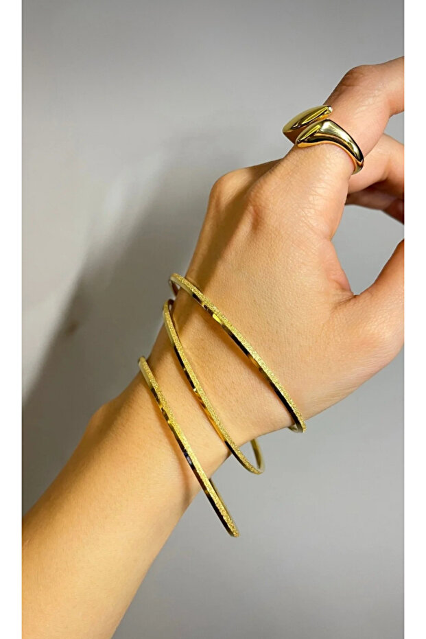 Simli Ajda 3lü paslanmaz çelik 7cm - 1