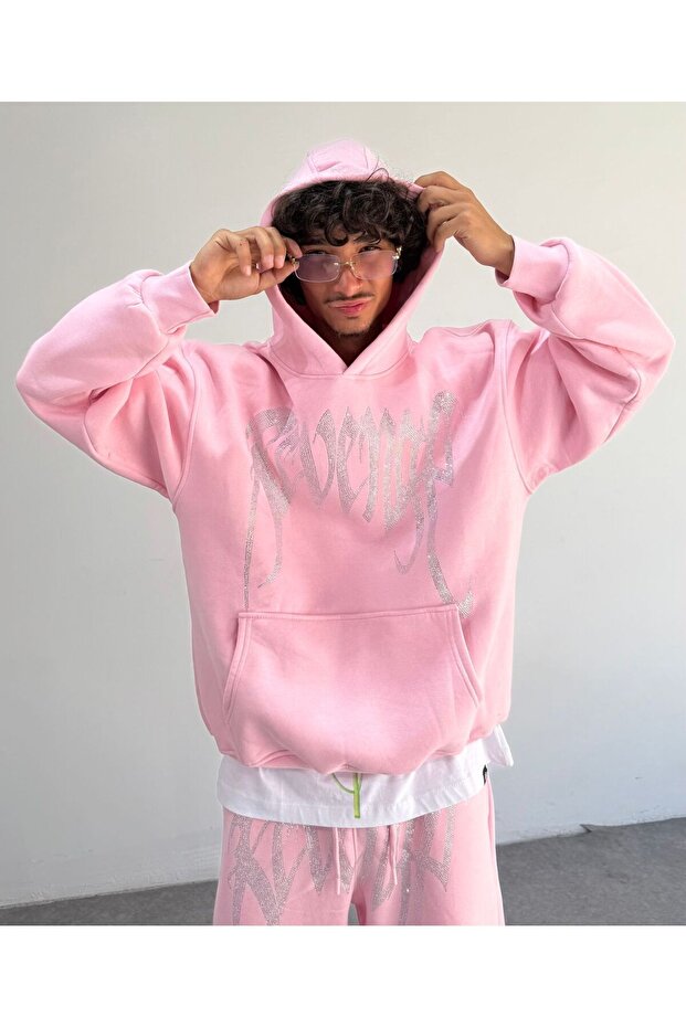 Revenge Stone-Embellished Oversize Sweatshirt