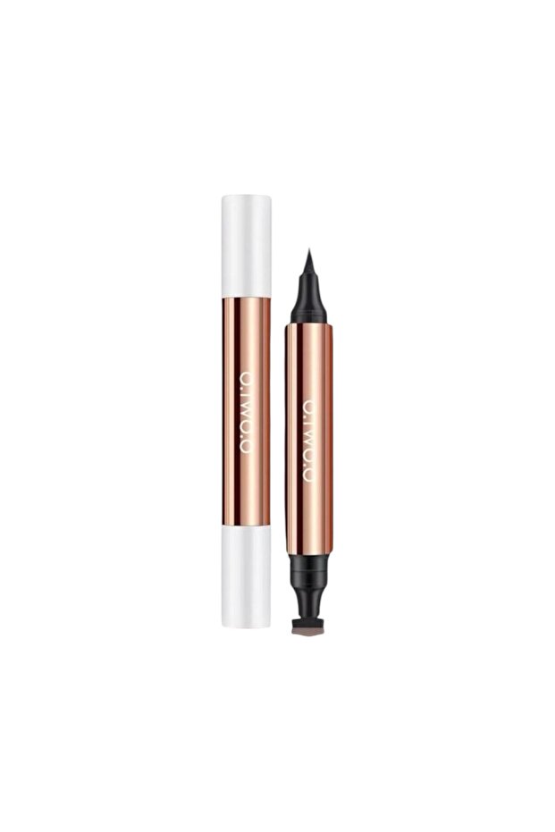 eyeliner stamp black waterproof fast dry double liquid eye liner pencil