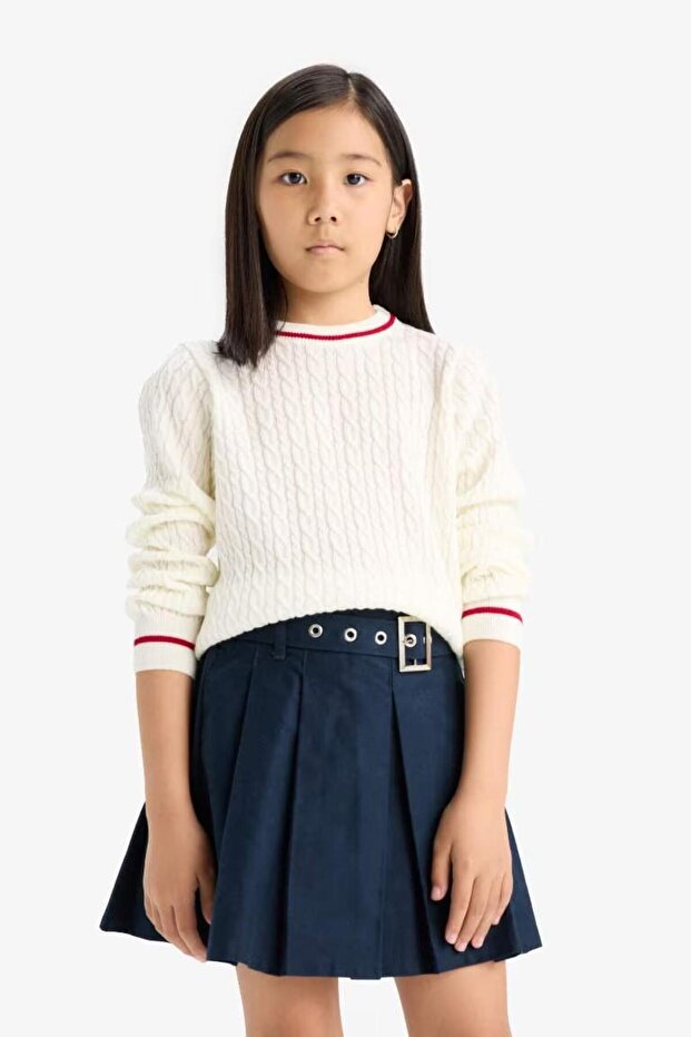 Kız Çocuk Kazak E7740A8/ER233 - 4