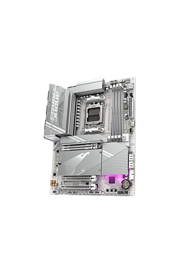 X870 AORUS ELITE WIFI7 ICE AMD X870 Soket AM5 DDR5 8000Mhz (OC) USB4 WIFI 7 ATX Anakart - 3