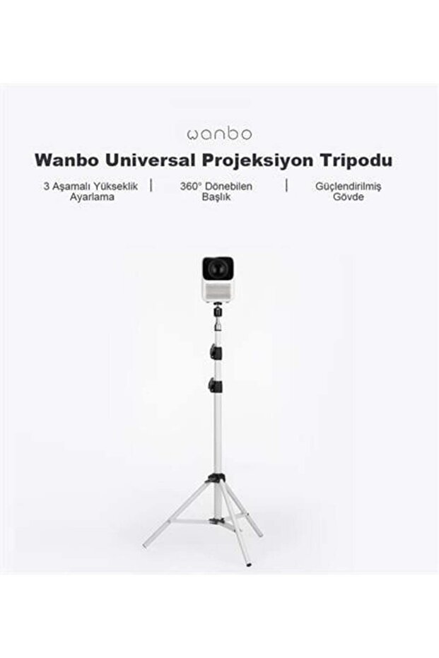 Universal 360 Projeksiyon Tripodu Ayarlanabilir 170 CM - 1