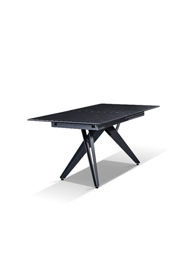 طاولة طعام مستطيلة قابلة للتمديد بتصميم أنيق وعصري - 2