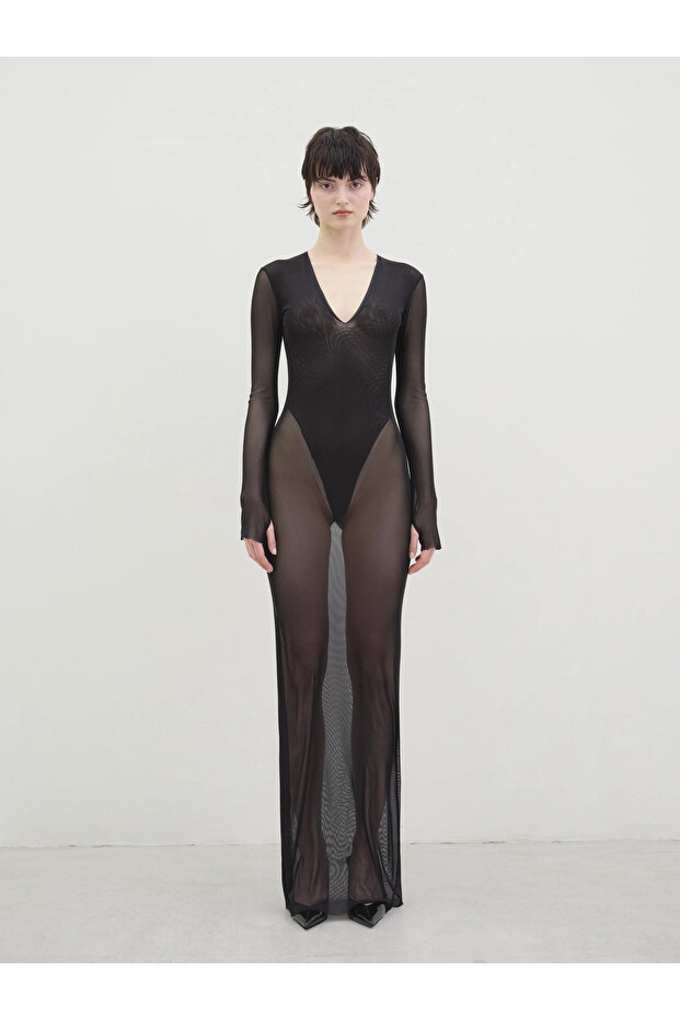 Celyra Bodysuit Elbise - 1