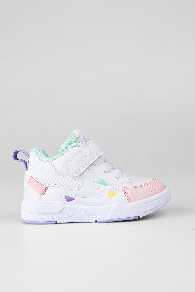 Nita Lightweight Baby Girl White/Pink Sneaker