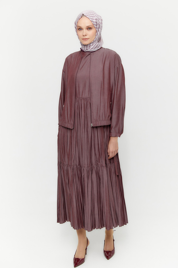 Bomber Ceketli Elbise - 2