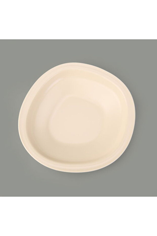 Kitchen Bloom Deep Dinner Plate - Cream - 23 cm