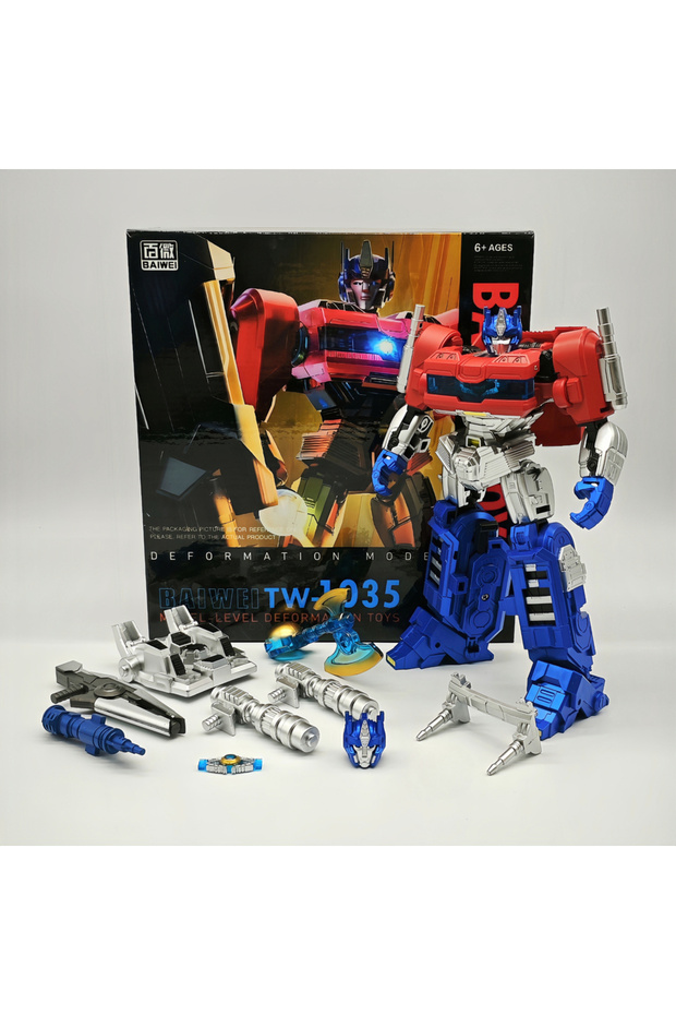 Original Box BAIWEI TW1035 TW-1035 Transformation Robot Car Model Set OP KO SS112 Action Figure Allo - 7