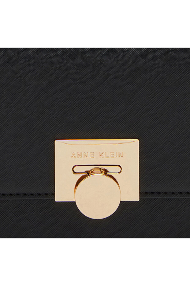 Solid Crossbody Bag with Chain Strap - 3