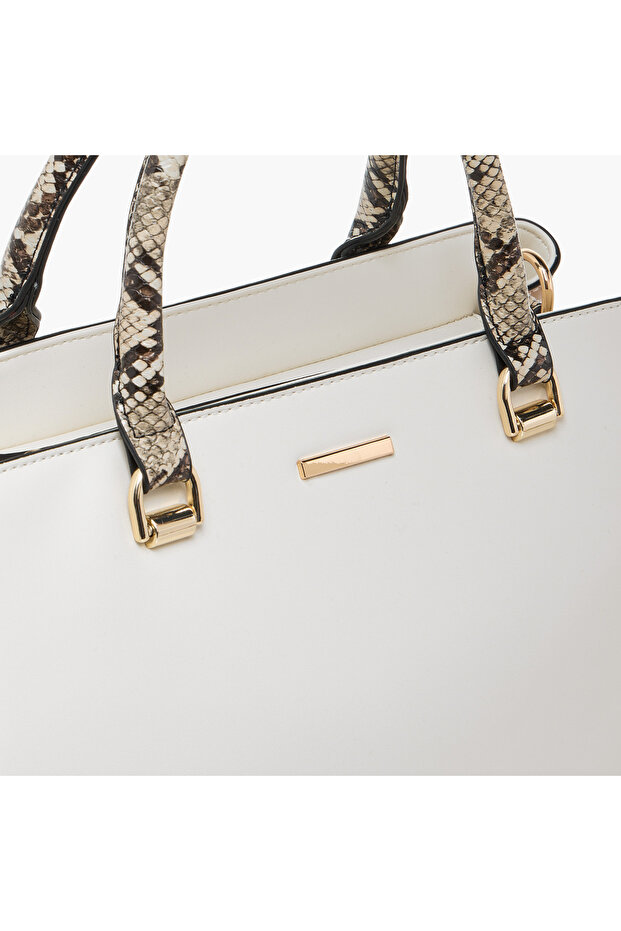 حقيبة حمل صلبة مع حزام قابل للفصل وسحاب للإغلاق - 5