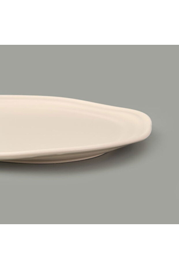 Kitchen Bloom Servis Tabağı - Krem - 29 cm - 3