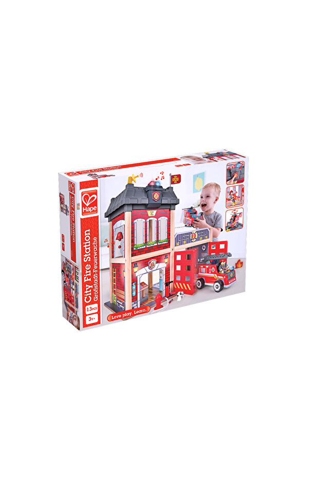 لعبة محطة إطفاء المدينة متعددة المستويات وعربة الإطفاء - 7