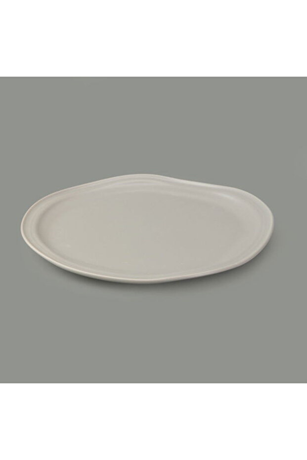 Kitchen Bloom Servis Tabağı - Gri - 29 cm - 2