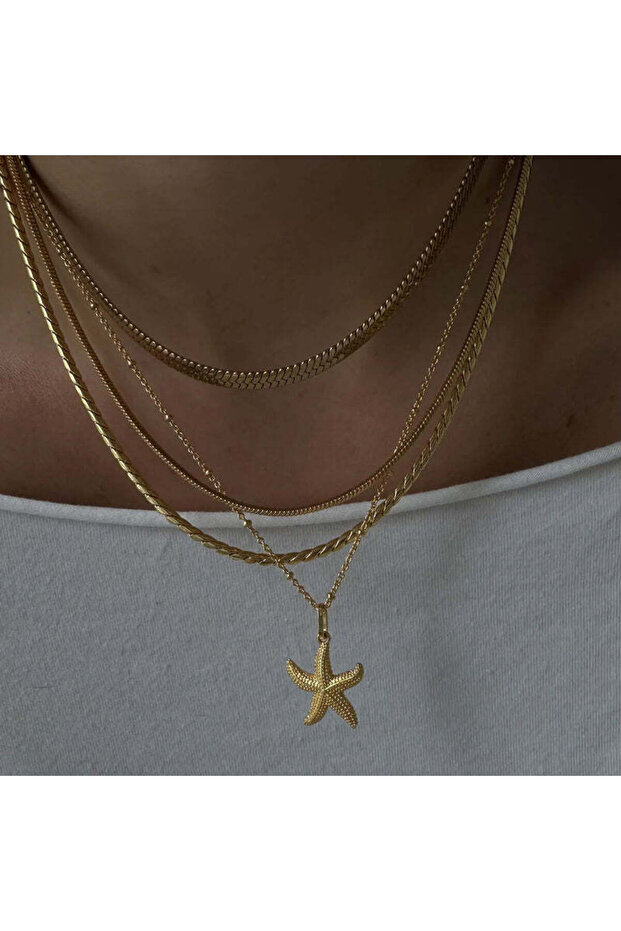 Minimal Deniz Yıldızı Kolye - 2