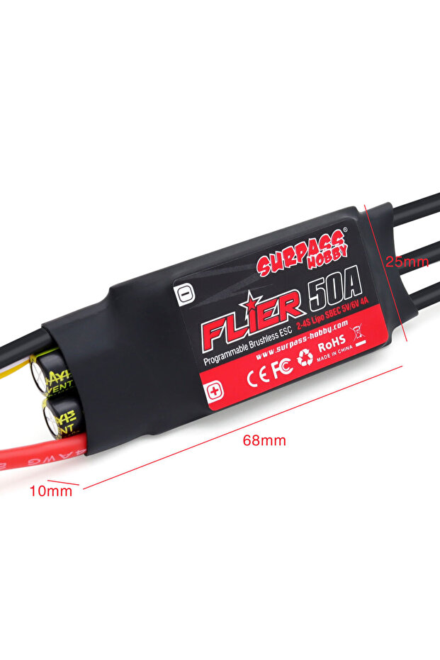 Flier 50A V2 SURPASS HOBBY Flier 20A 30A 40A 50A 60A 80A 100A Brushless ESC Speed Controller with BE - 1