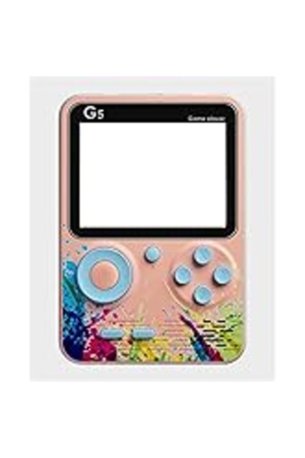 G5 Retro Game Console, 500-in-1 Games, 7.6 cm LCD Screen, TV Output, Rechargeable Battery, Macaron C - 4