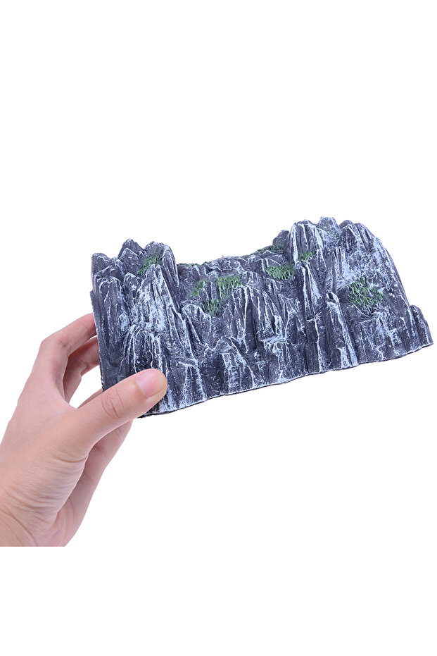1pc Plastic Rockery Tunnel Track Train Slot 1:87 Scale Model Toy Train Railway Cave Tunnels Sand ...