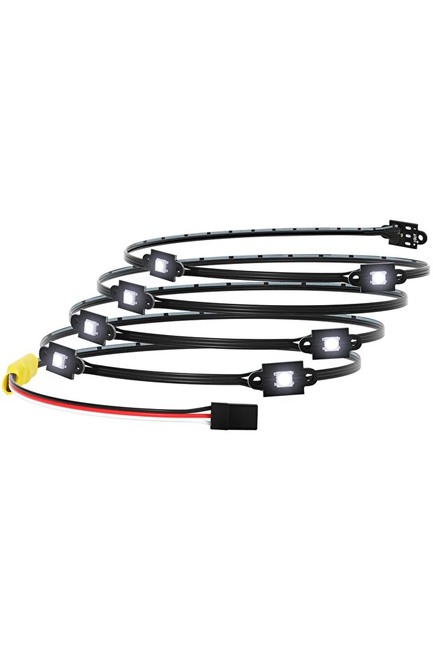 8 Light Modes GLOBACT RC Chassis Light Kit 8 Light Modes 8 Lamp Beads for 1/10 TRX4/Bronco/1979 RC C - 1