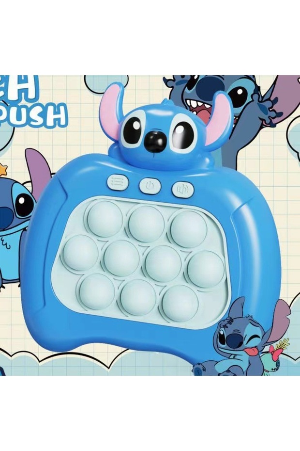 A Anime Stitch Quick Push Game Console Puzzle Press Toy (require your own battery) Quick Push Game. - 1