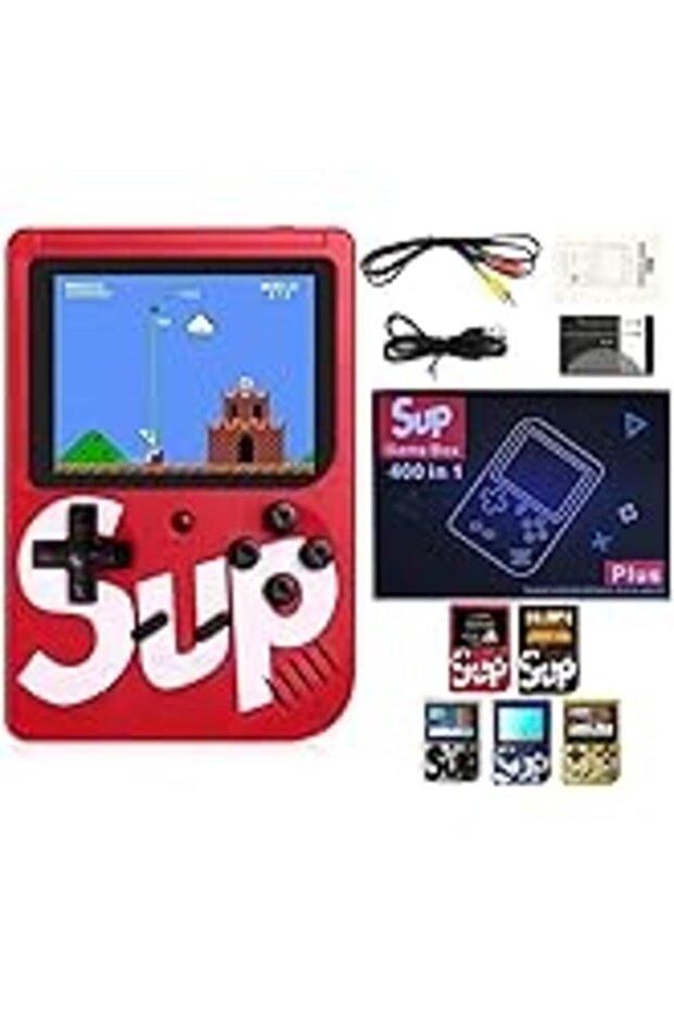 G5 Retro Game Console, 500-in-1 Games, 7.6 cm LCD Screen, TV Output, Rechargeable Battery, Macaron C - 5