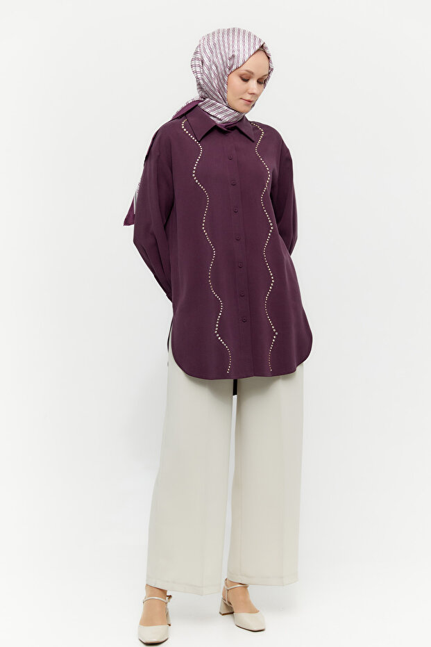 Taş İşlemeli Tunik - 3