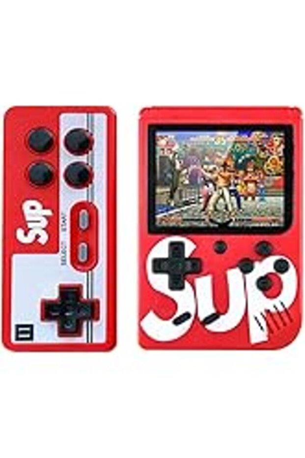 G5 Retro Game Console, 500-in-1 Games, 7.6 cm LCD Screen, TV Output, Rechargeable Battery, Macaron C - 6