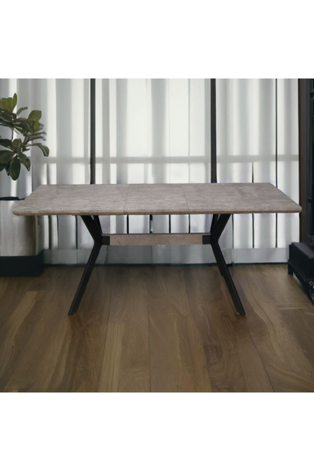 طاولة طعام قابلة للتمديد مصنوعة من مادة MDF عالية الجودة ومتينة - 1