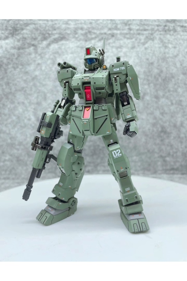 with box A XFS HG 1/144 RGM-79S GM Spartan Model Kit Collection Assembly Action Figures Robot Figuri - 1