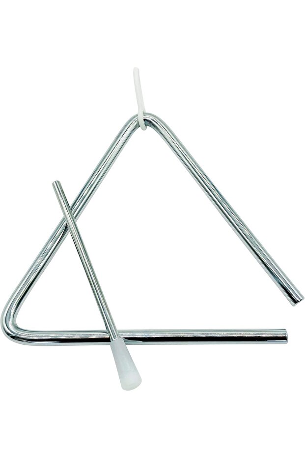 GICO Children's Triangle Metal Large 15 x 15 cm with Clapper Percussion Instrument 3870