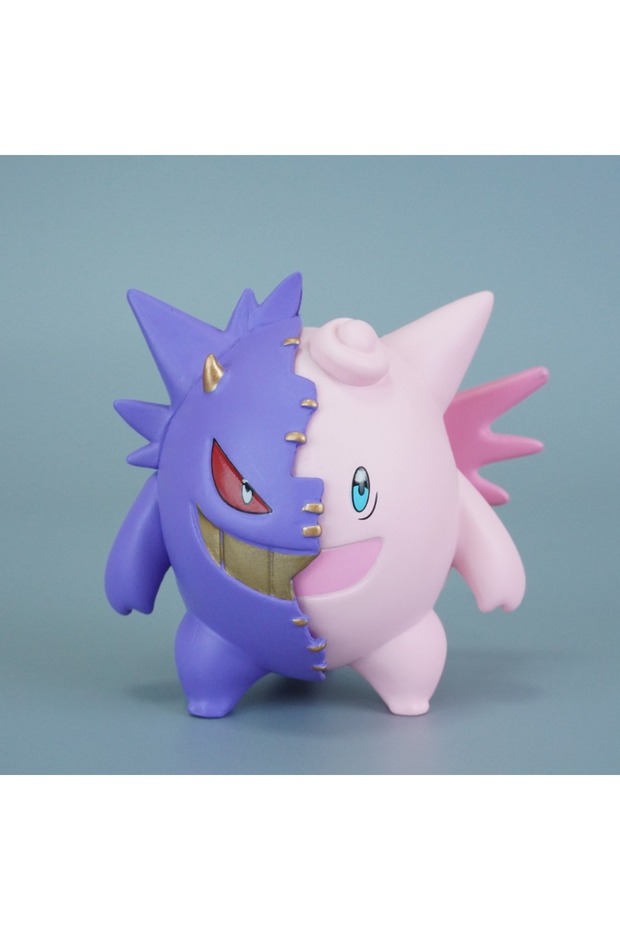 Bandai Gengar And Clefable 7.5cm/2.95in Anime Pokemon Figure Gengar And Clefable Action Figures Pvc