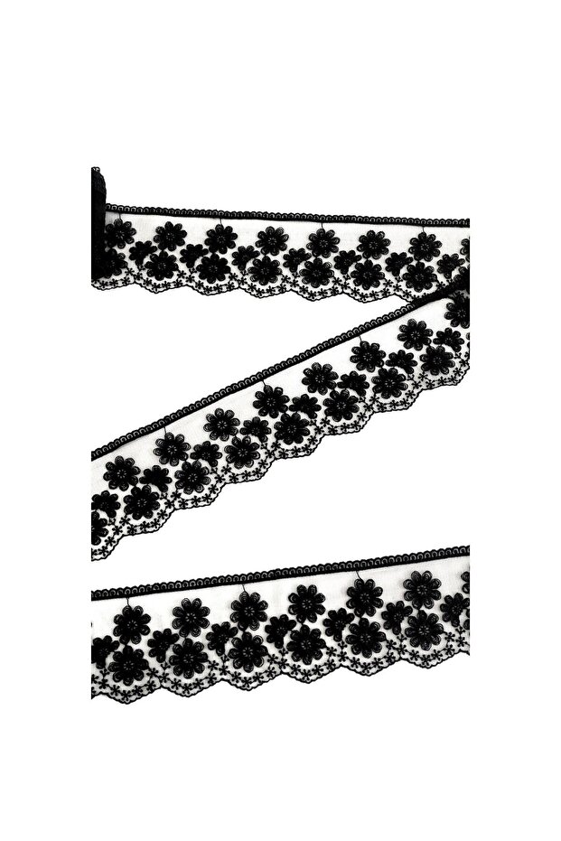 حافة نموذج زهرة نمط البوليستر جبر الدانتيل - 1