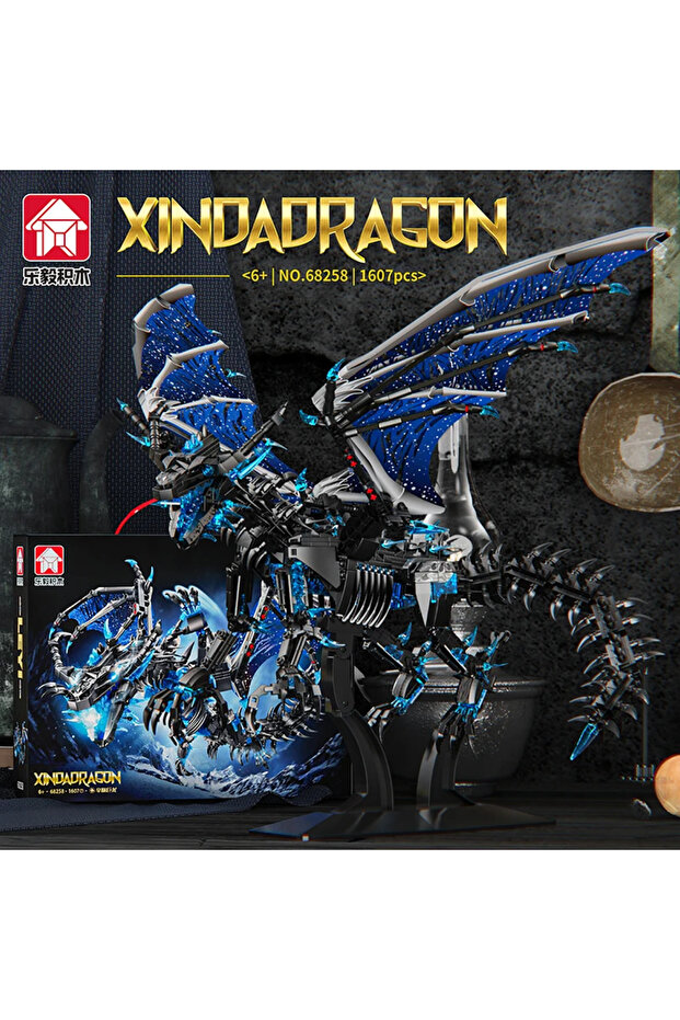 NO BOX Puzzle building blocks ice dragon model compatible with Lego assembly ornaments small particl - 1