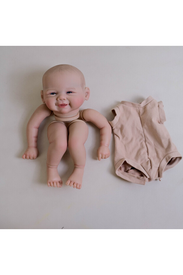 49cm WHITE 19 Inch Vivienne Lifelike Reborn Doll Kit NPK Already Painted Finished DIY Parts with Clo