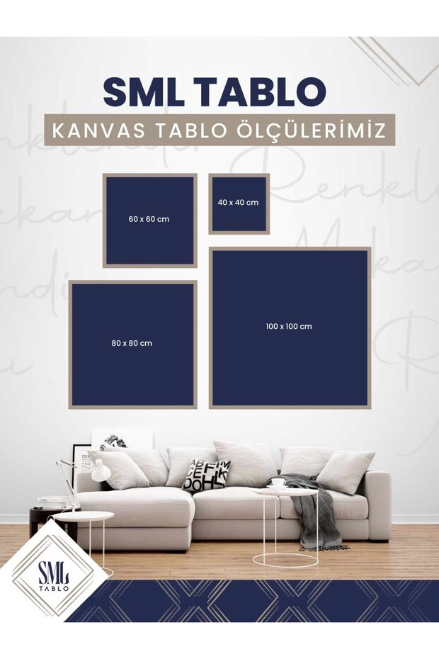 Brain Right and Left Sides Emotion and Logic Mathematics and Imagination Framed Square Canvas Painting - 3