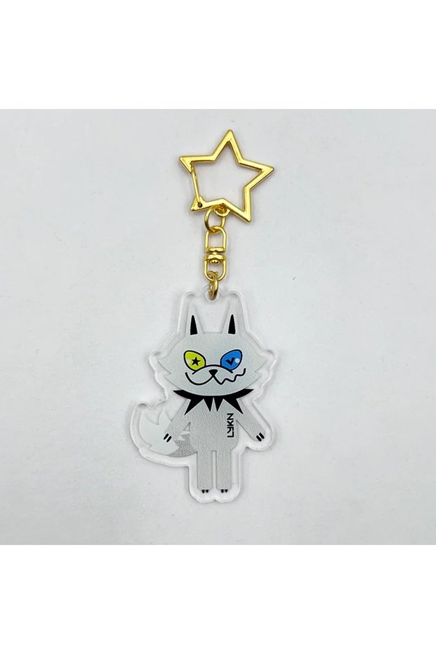 WHITE GMMTV Lykyou LYKN Cosplay Keychain Acrylic Cute Cartoon Key Chain Bag Pendant Alloy Star Keyri