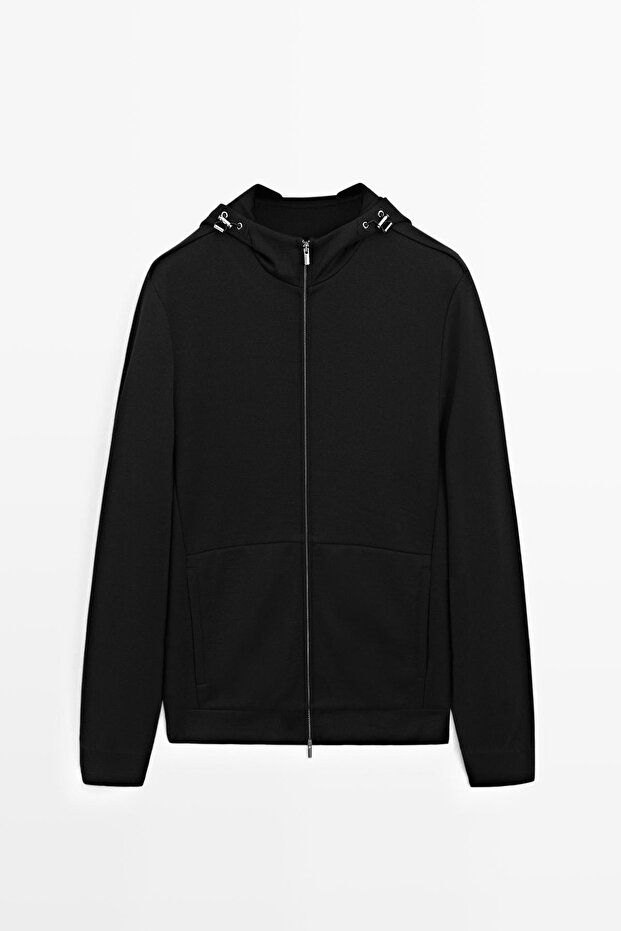 Ayarlanabilir kapüşonlu jogger ceket - 5