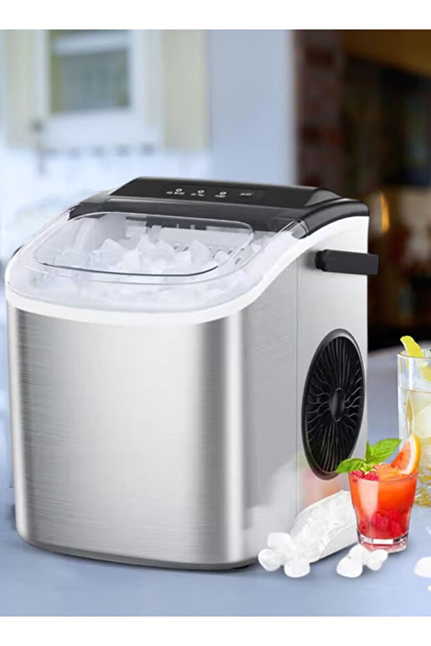 Ice cube maker, 1.1L ice maker with 112W power - 2
