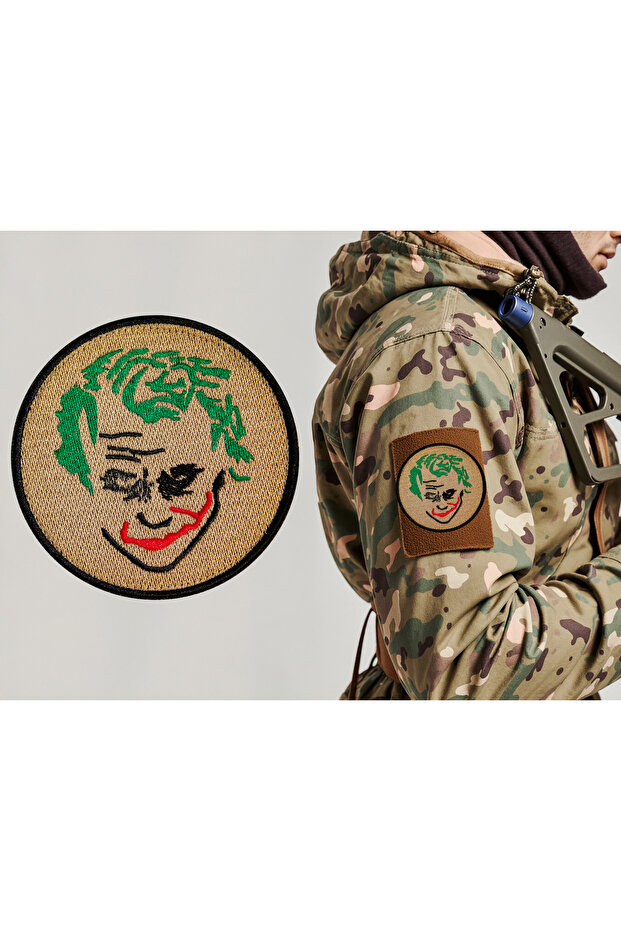 Joker Face Embroidery Arma, Patch, Peç Model, Domestic Production