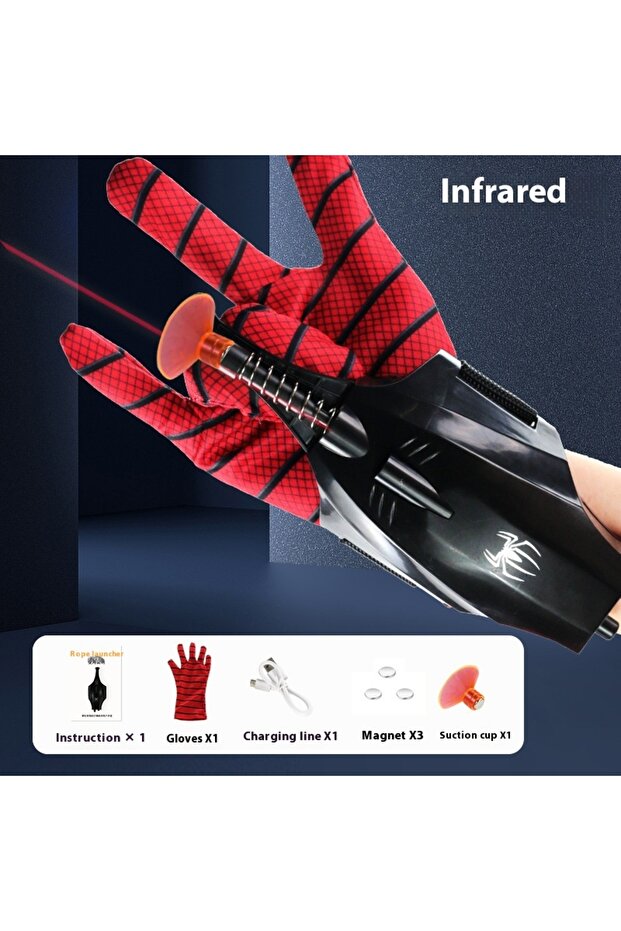 With box The Avengers Spider-Man Web Shooters Wrist Launcher Shooters Peter Parker Cosplay Props Sho