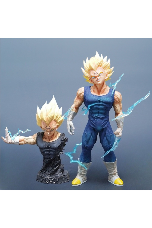 Majin Vegeta 27cm/10.63in Anime Dragon Ball Figure Majin Vegeta Action Figures Pvc Statue Des