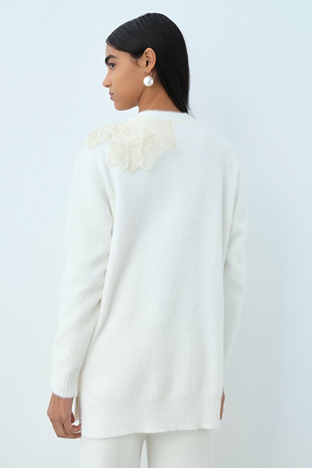 Speciale Angora Hırka Ekru - 4