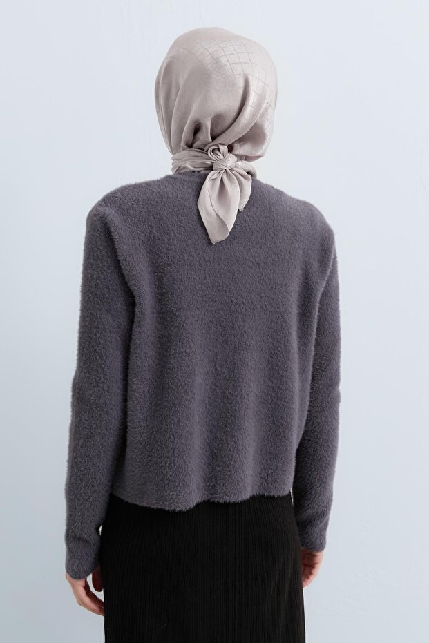 Bellissimo Angora Hırka Antrasit - 4